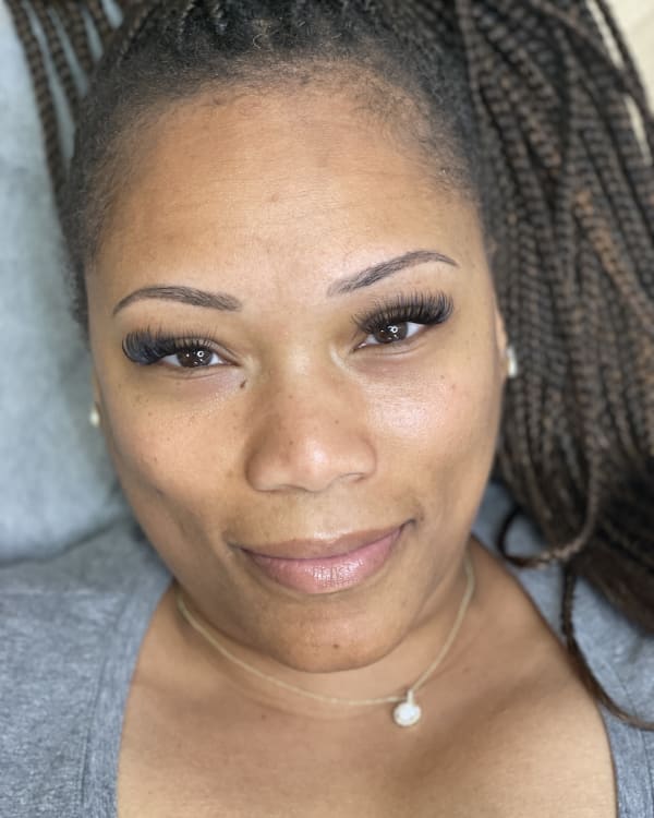 Before microblading - Schaumburg client