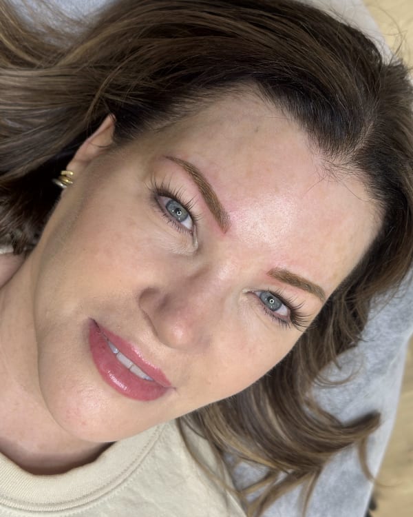 After microblading - Mature transformation