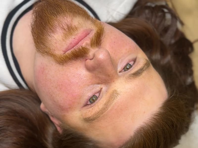 After microblading - Male transformation