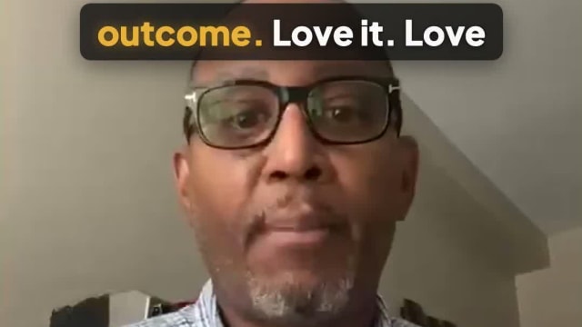 Video testimonial preview from David