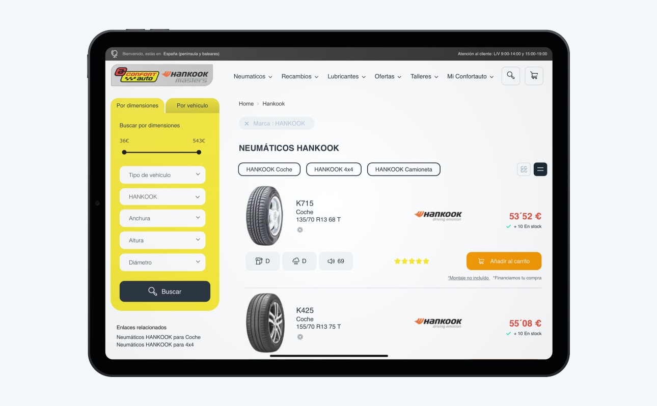 Software en tablet - Confortauto