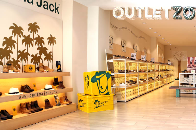 Interior shoe store - Panama Jack App for commercials