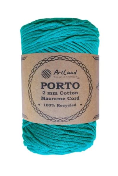 חוט מקרמה קלוע פורטו 2 מ"מ MACRAME PORTO