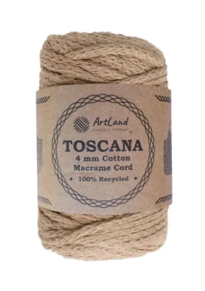 חוט מקרמה קלוע טוסקנה 4 מ"מ - Toscana