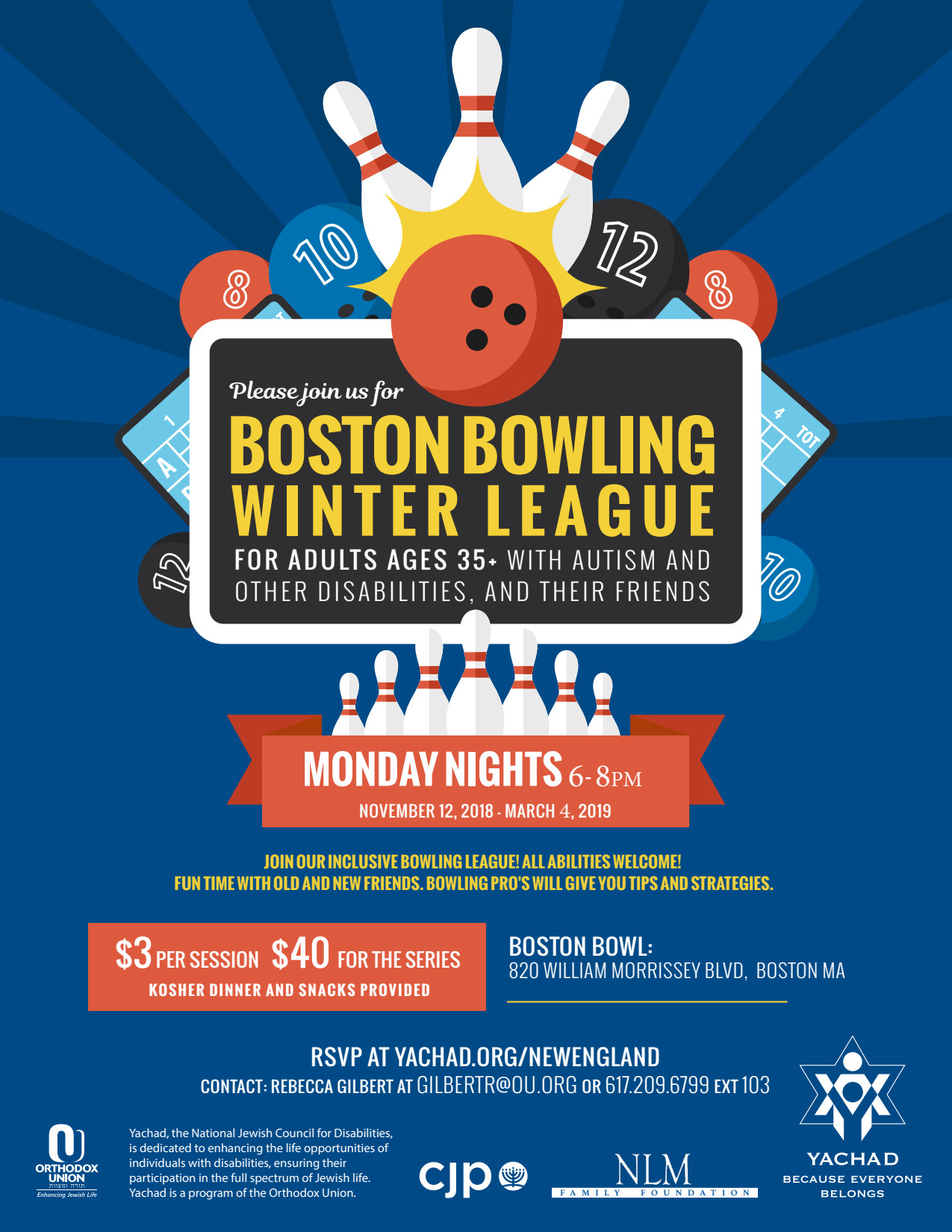 Boston Bowling - Winter League| Yachad Events