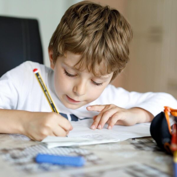 Child learning at home with personalised support