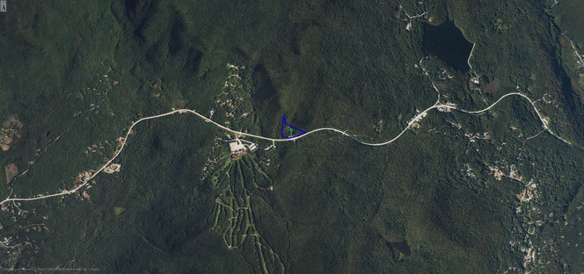 Satellite view of the property along Route 4