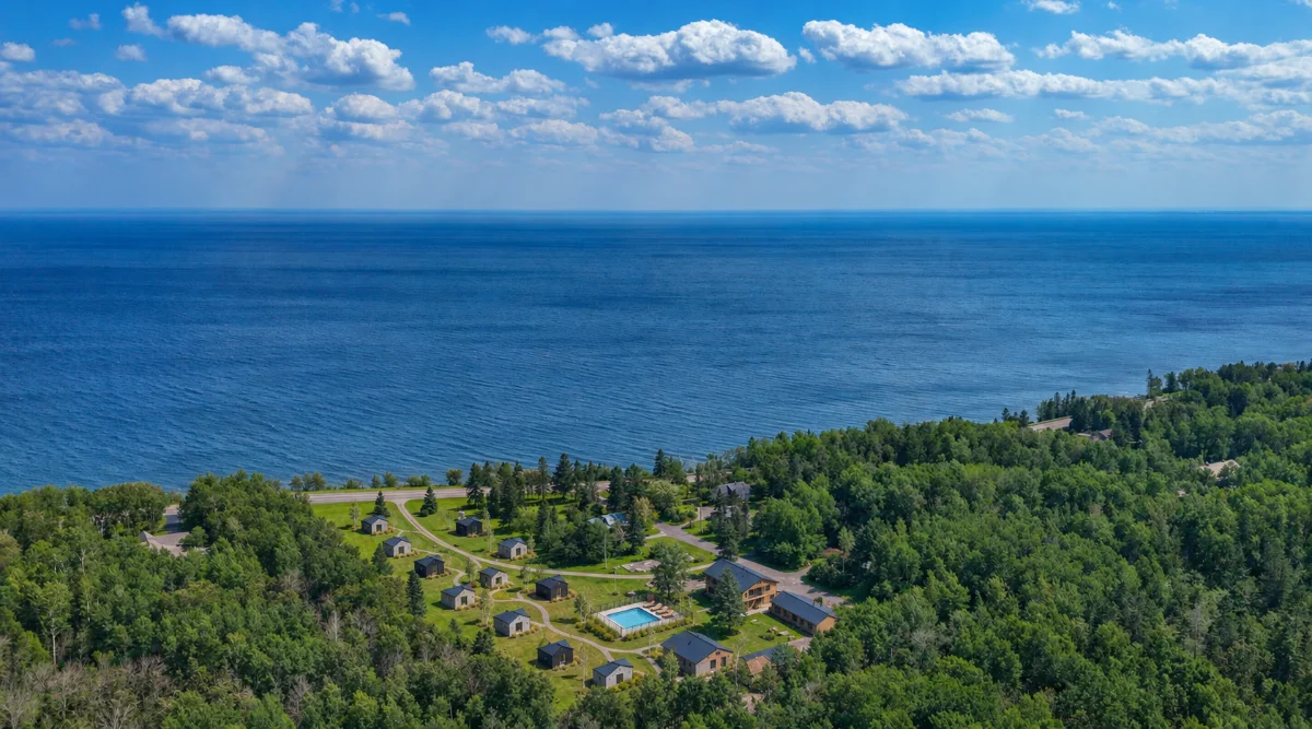 Lake Breeze Resort seen from the North Shore Scenic Drive