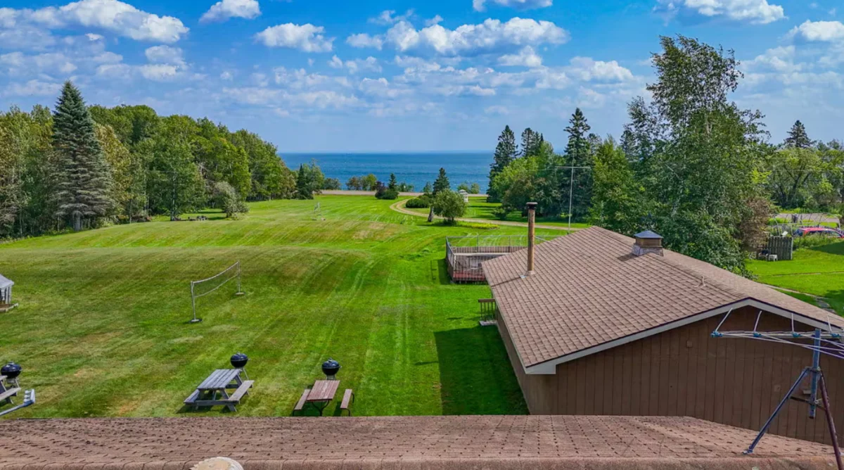 The property and its setting above Lake Superior