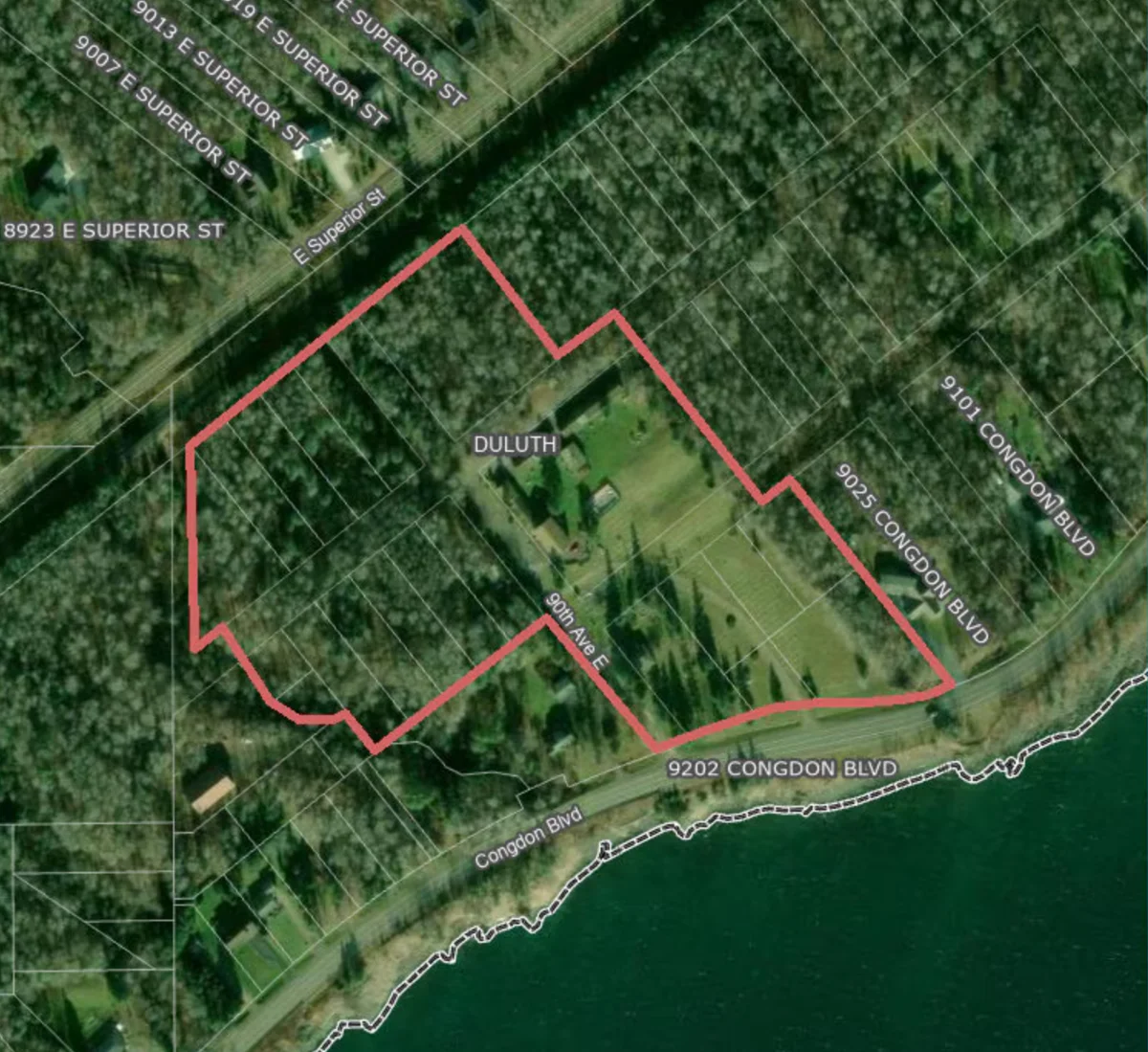 The fifteen-acre lot