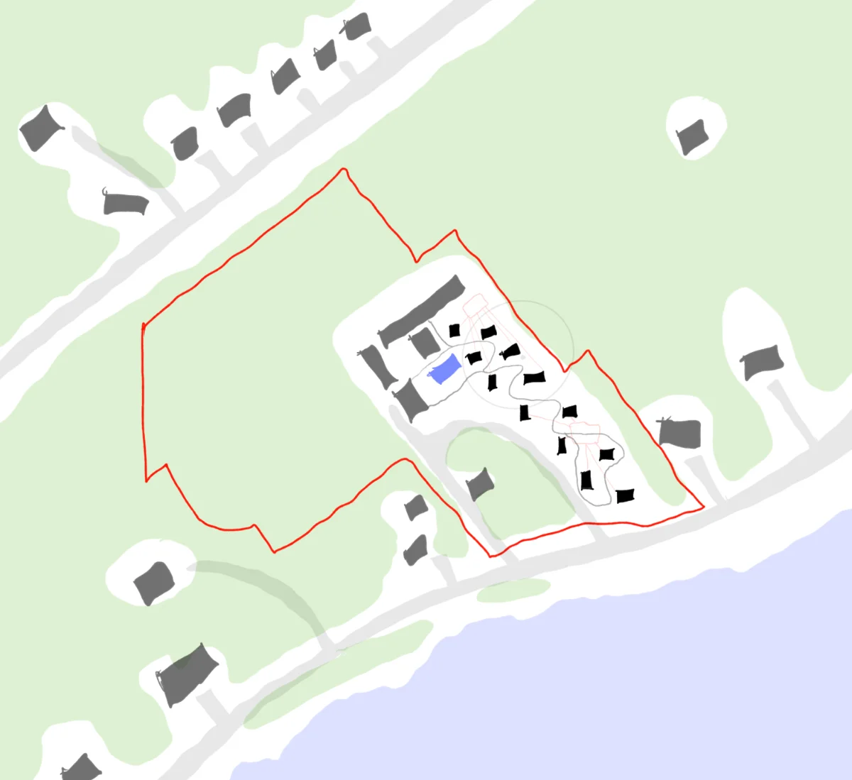Site map of the new units in service