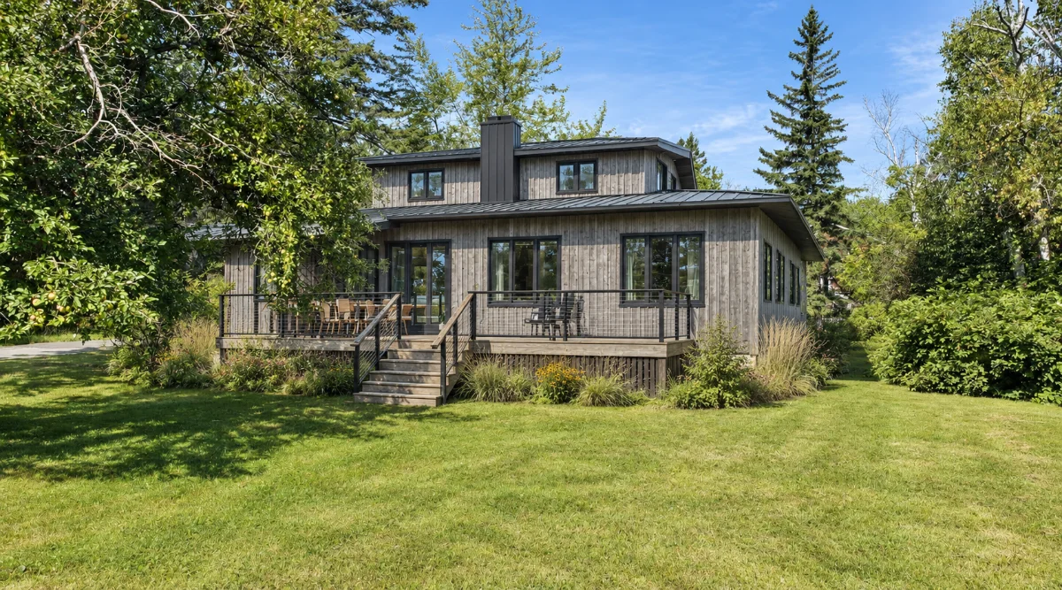 An existing cabin before renovation