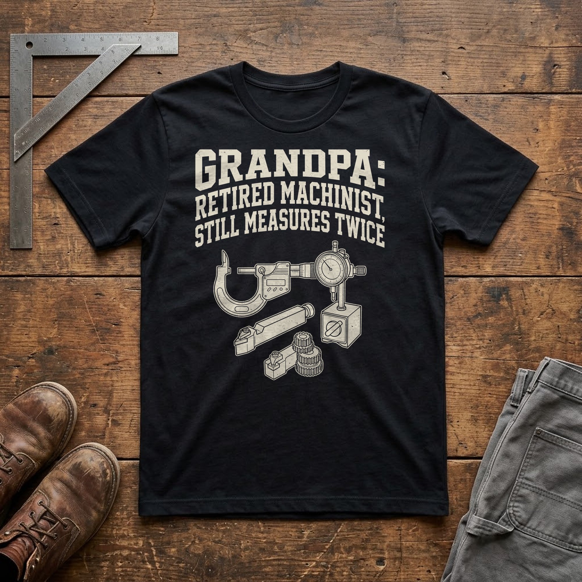 Grandpa Retired Machinist Still Measures Twice