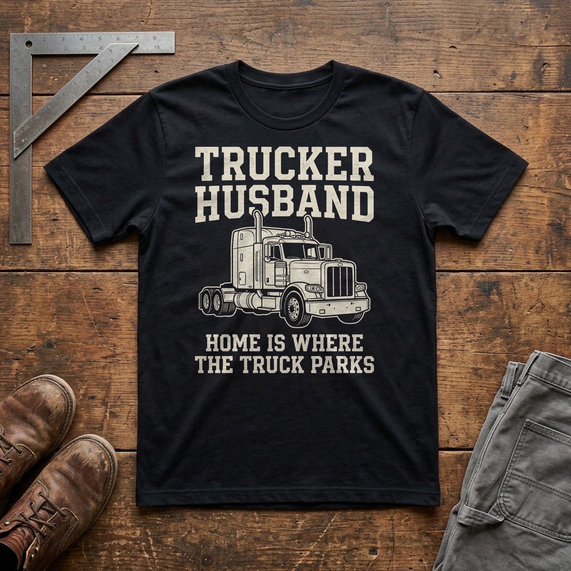 Trucker Husband Home Is Where The Truck Parks