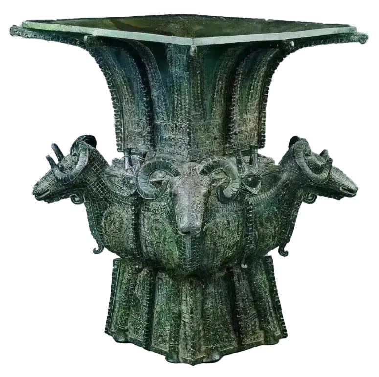 Four-goat Square Zun