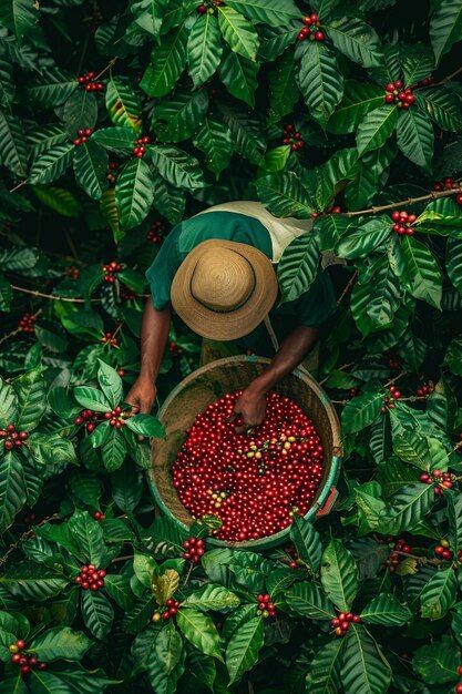Forest coffee farm