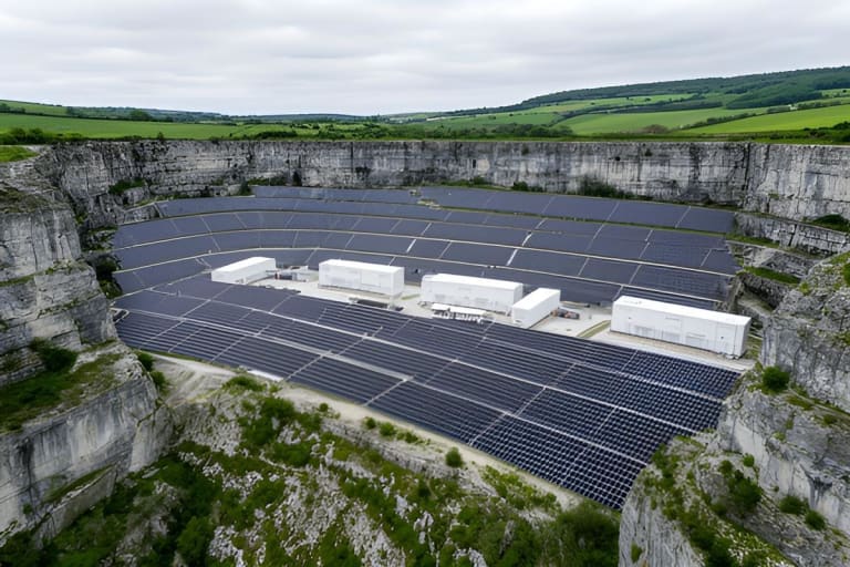 Engie transforma antiga pedreira francesa em usina solar com baterias