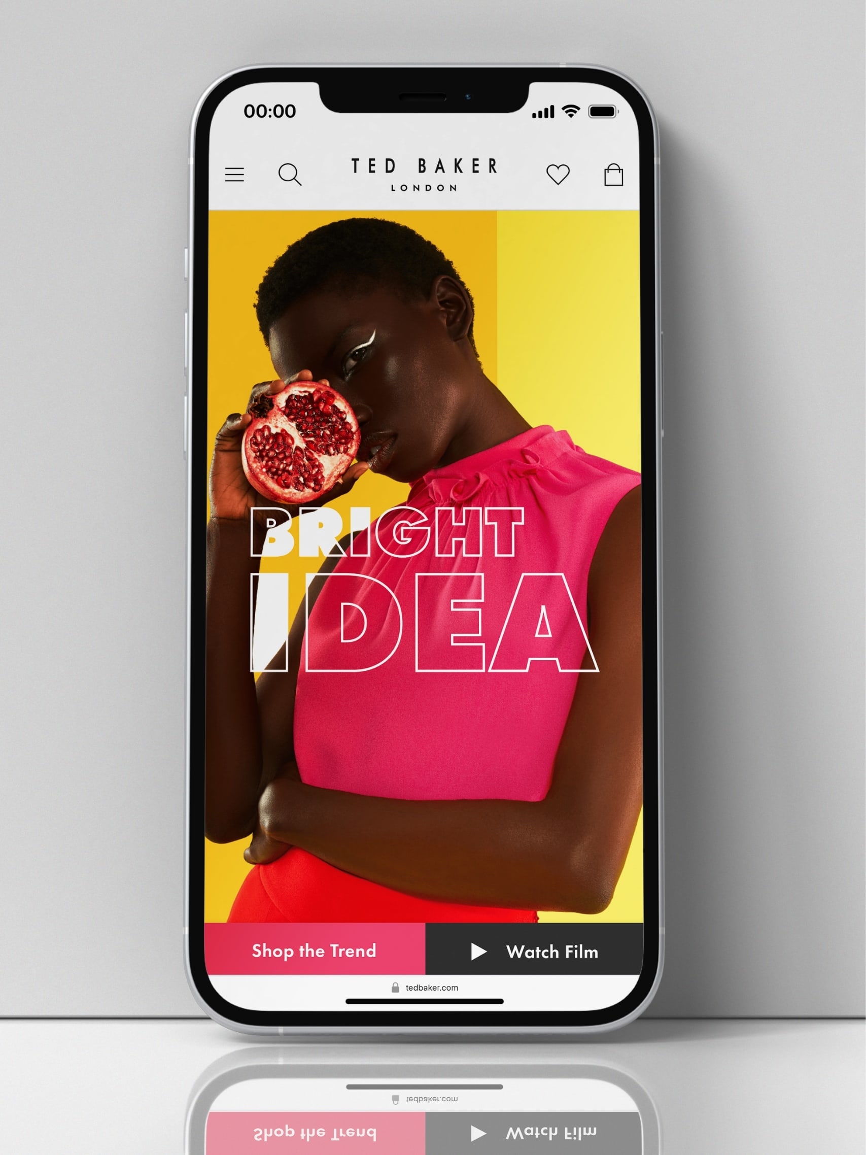 Bright idea editorial web screens - mobile