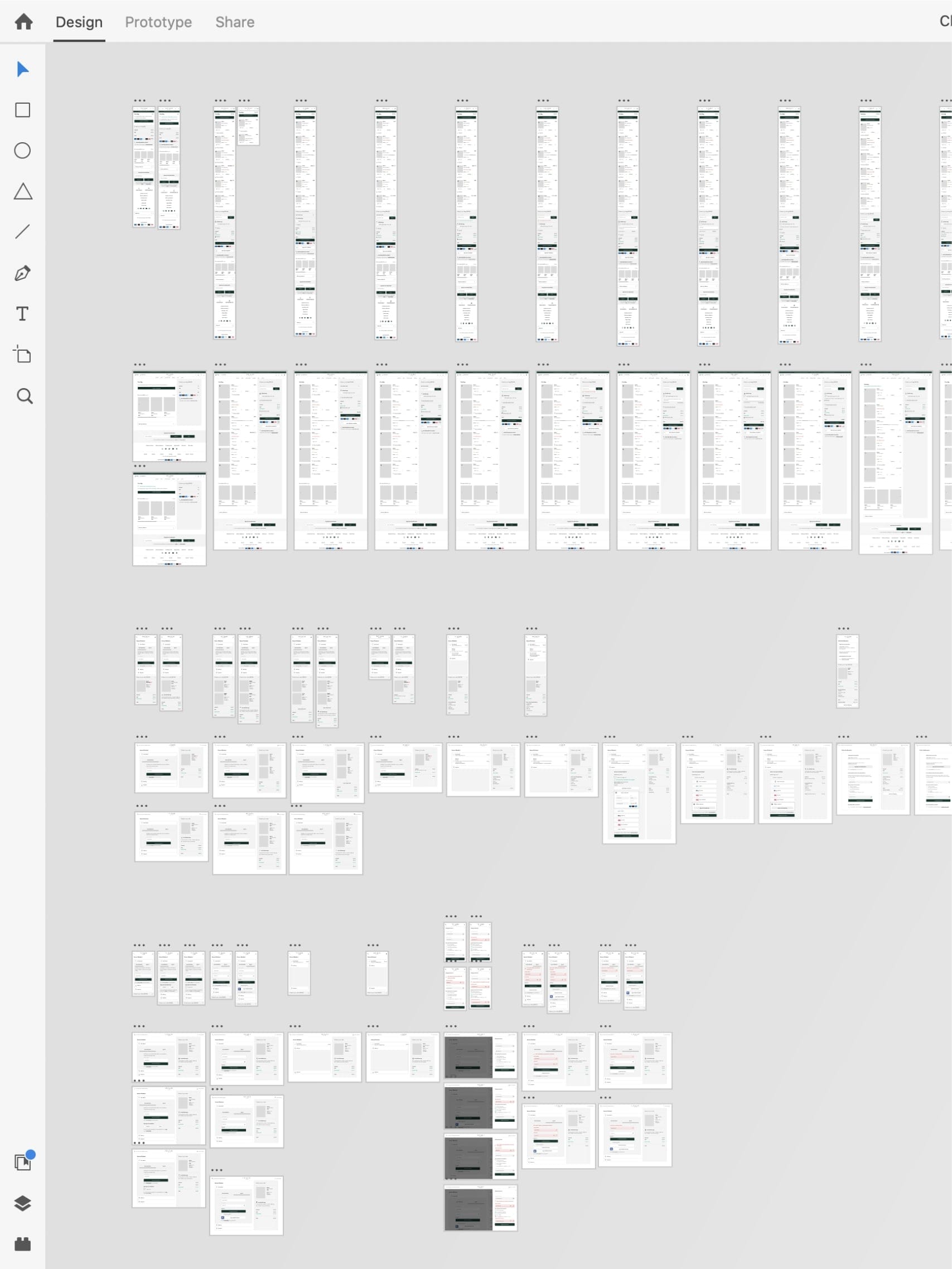 Checkout design wireframes