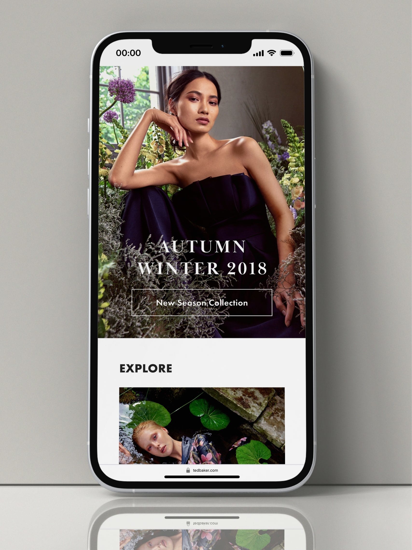 Autumn Winter 2018 landing pages - mobile