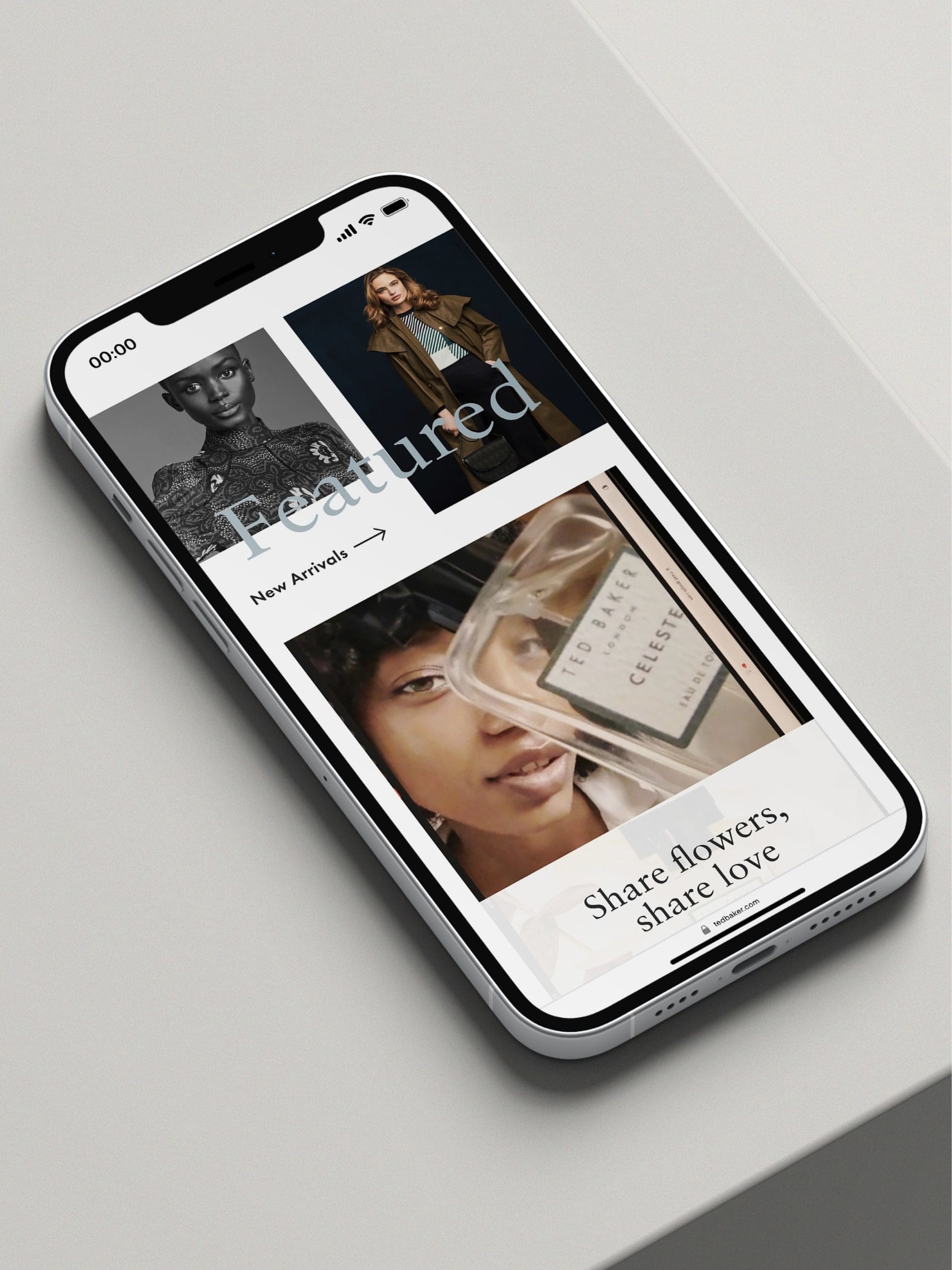 Autumn Winter '22 landing pages - mobile