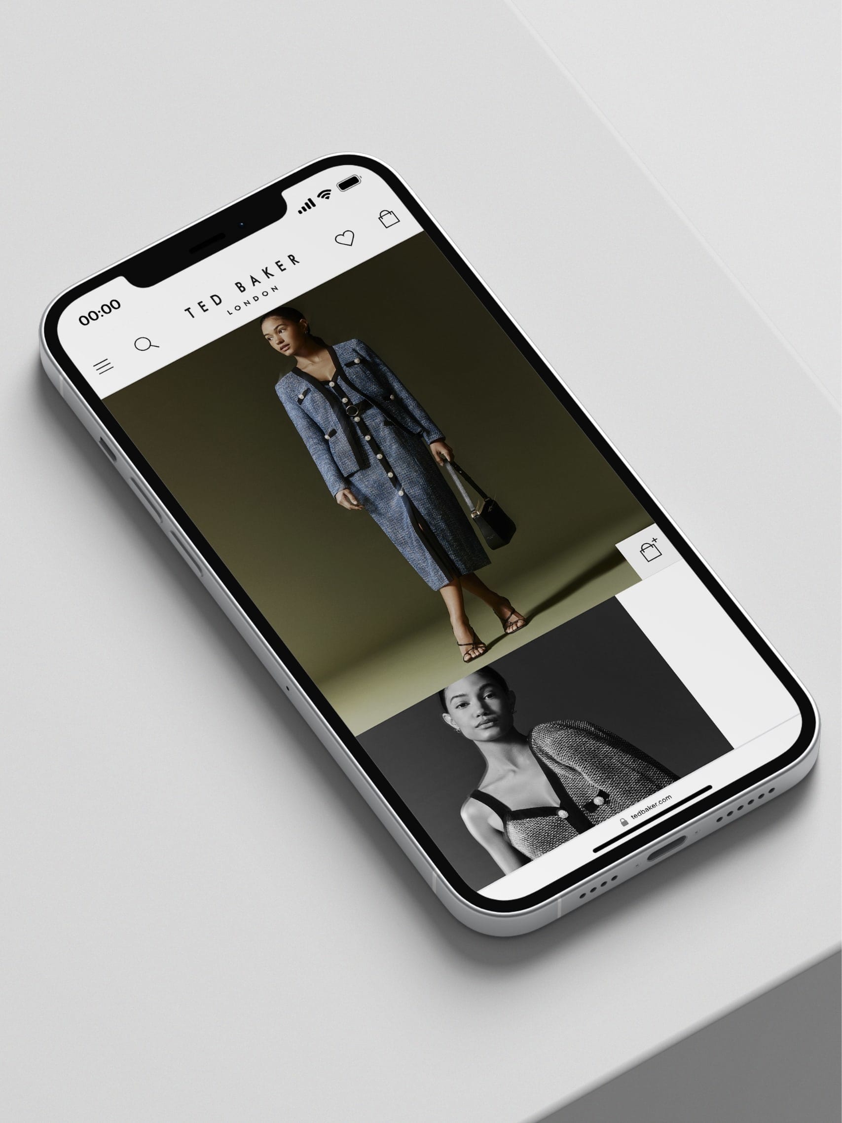 Workwear womenswear editorial web screens - mobile