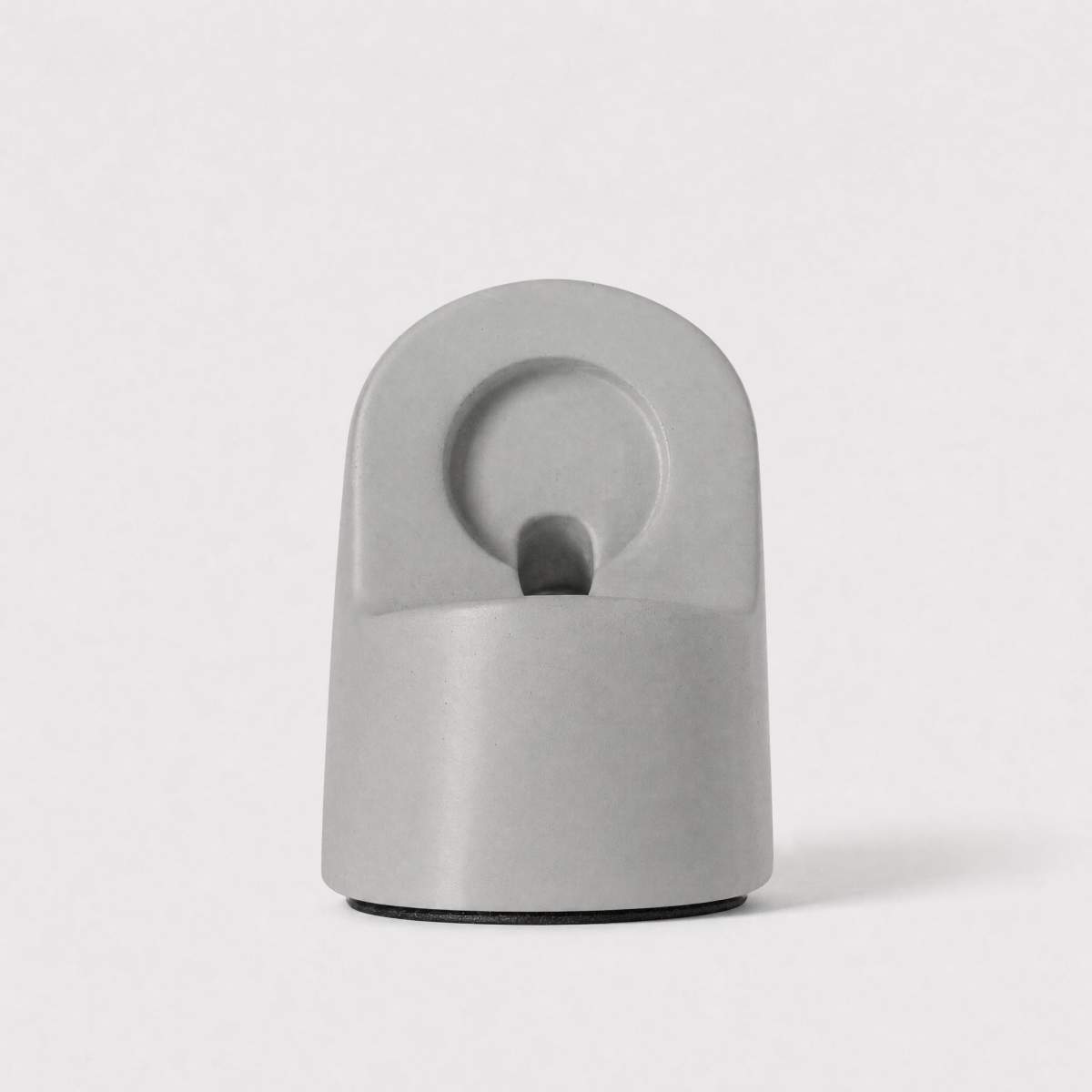 UnityCave Origin concrete wireless charging stand for Apple Watch
