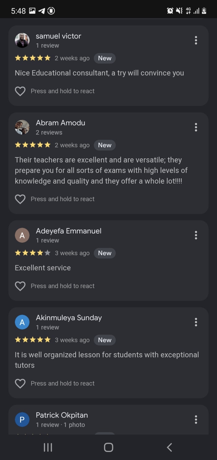 Parent review of Savvy Tutors 3