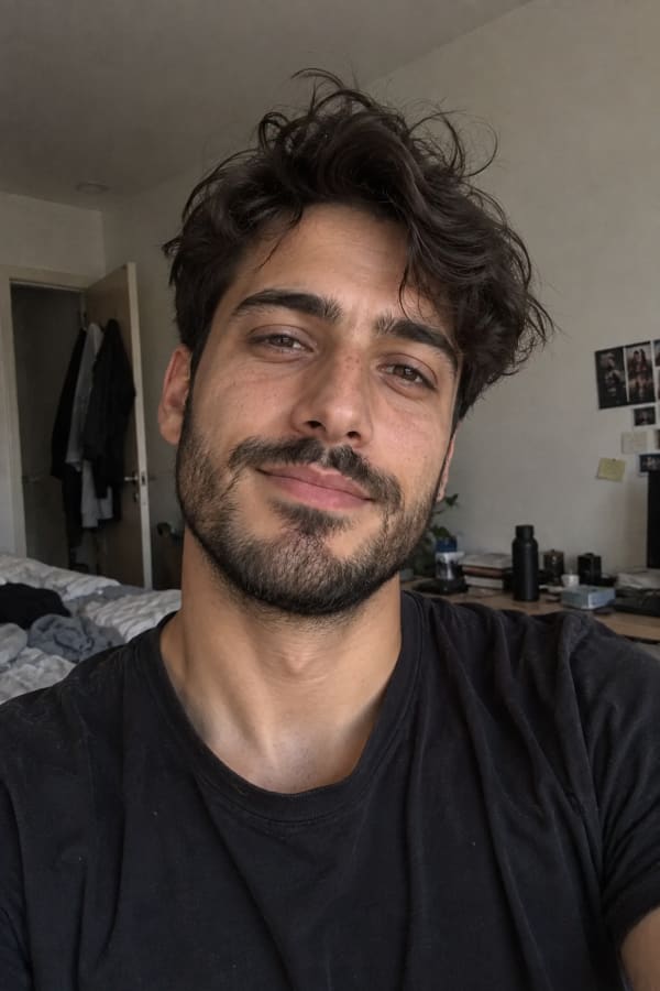 Before: original selfie