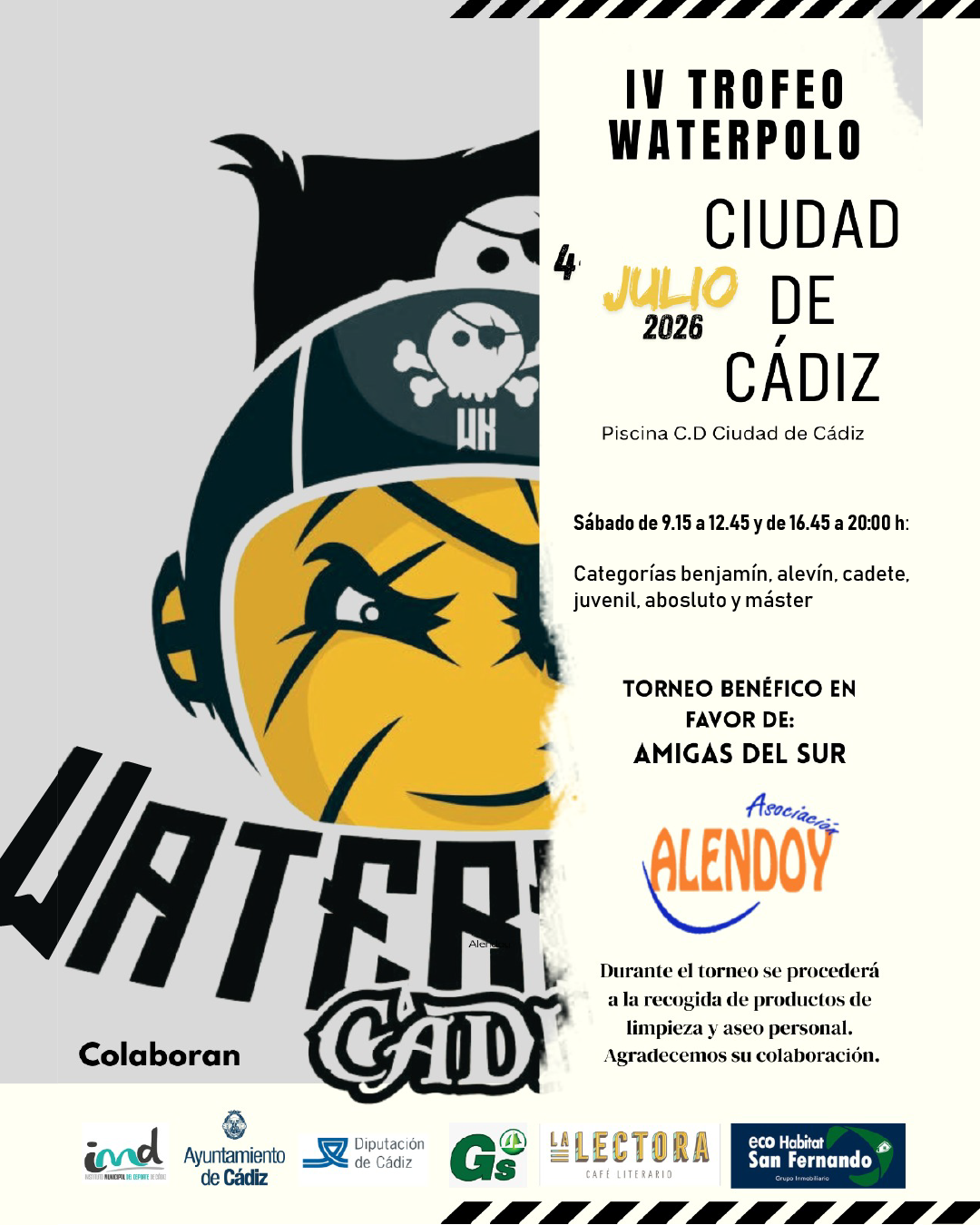 Cartel Oficial IV Trofeo Waterpolo Ciudad de Cádiz