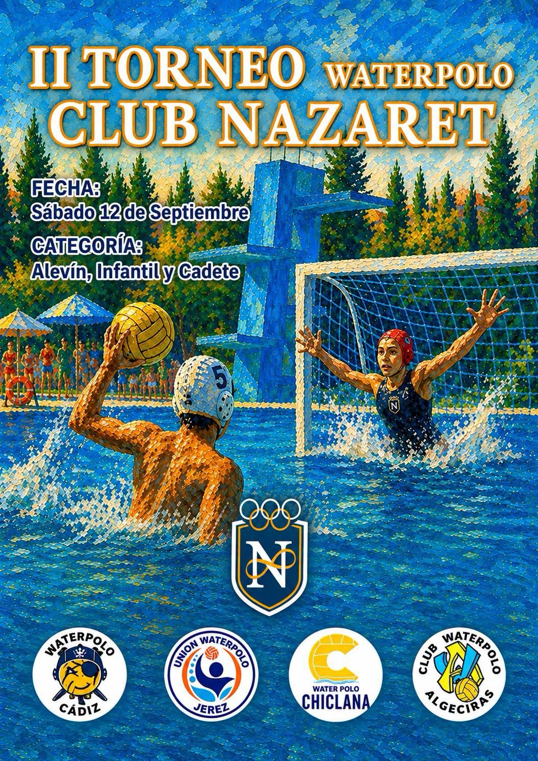 Cartel II Torneo Waterpolo Club Nazaret