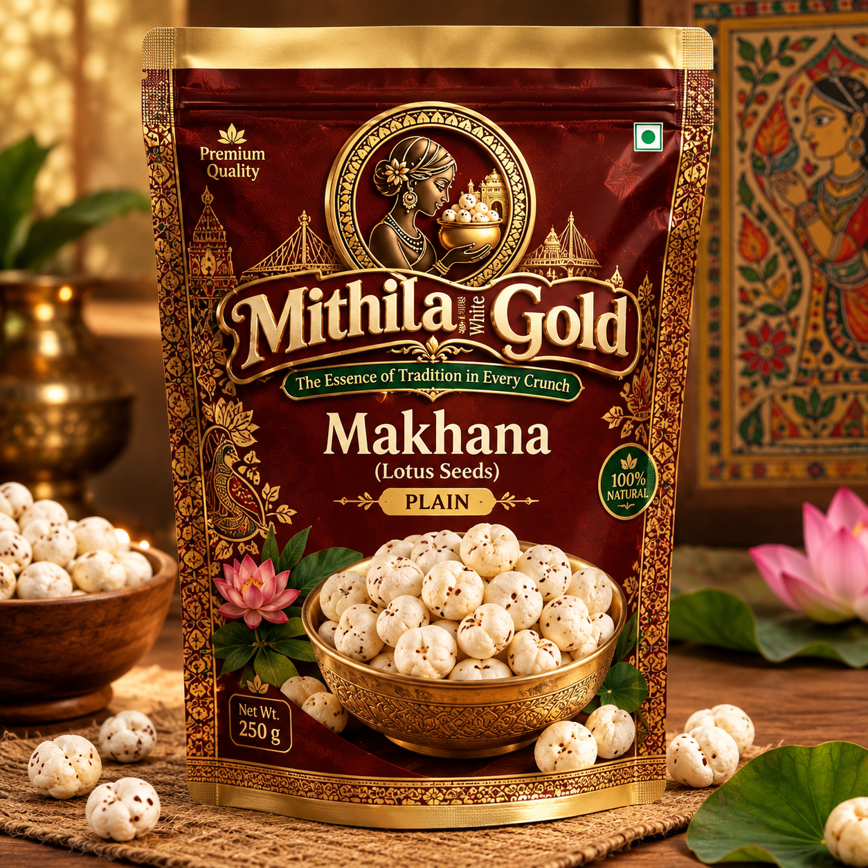 Heritage Mithila Handpicked Makhana - 250g