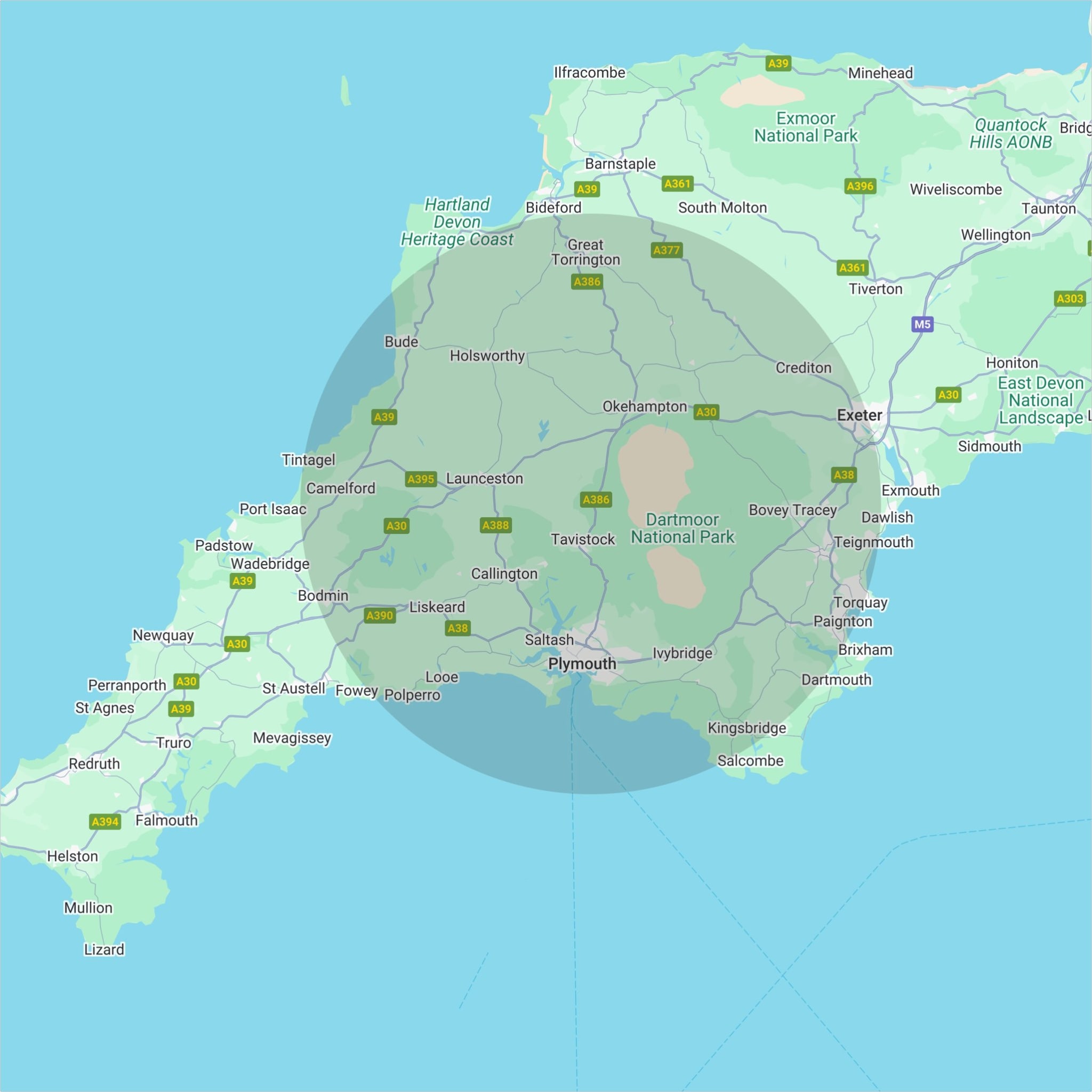 NMC target location map