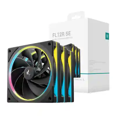DeepCool FL12R SE 3-in-1 ARGB 120mm PWM 3 Fan Pack - Black