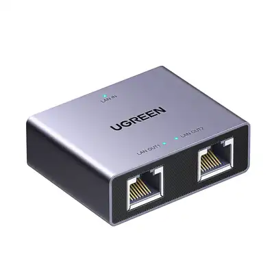 UGREEN 1-to-2 Gigabit Ethernet Splitter, 1000Mbps LAN Network Adapter