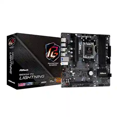 ASRock B650M PG Lightning AMD AM5 Micro ATX Motherboard