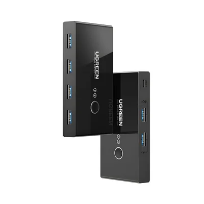 UGREEN USB 3.0 4-Port Switch Box, with 1.5m USB Cables