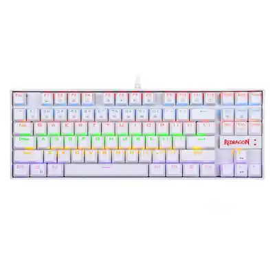 REDRAGON KUMARA Mechanical 87 Key|RGB Backlit Gaming Keyboard - White