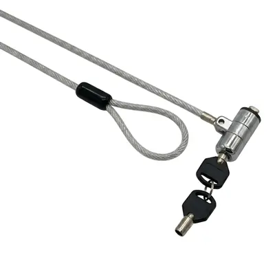 GIZZU 1.8m T-Bar Laptop Cable Lock Master Key Compatible