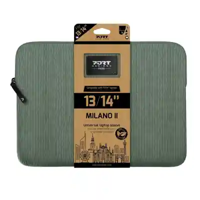 Port Designs Milano II Eco 13/14" Universal Laptop Sleeve - Sage Green