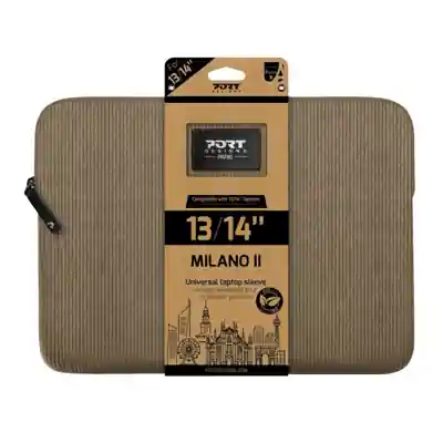 Port Designs Milano II Eco 13/14" Universal Laptop Sleeve - Desert Brown