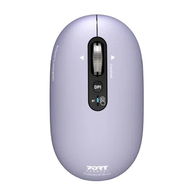 Port Connect PURE MAC Rechargeable Wireless and Bluetooth Mouse - Iris