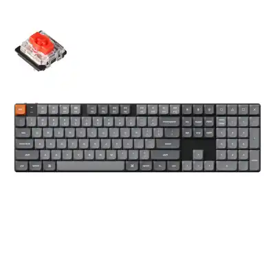Keychron K5 Max QMK/VIA Full-sized Wireless Custom Mechanical Keyboard | RED Switches