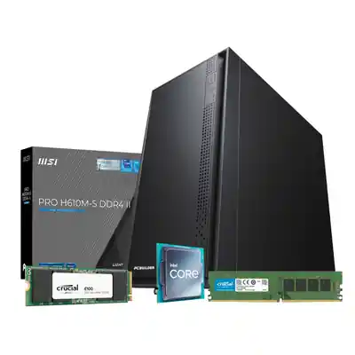 PCBuilder Intel i3-14100 HOME Master Windows 11 Desktop PC