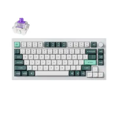 Keychron Q1H-P1 QMK Wireless Custom Keyboard - White