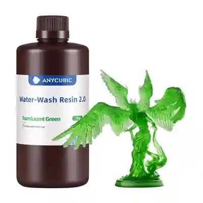 Anycubic Water Wash Resin 2.0 โ Translucent Green