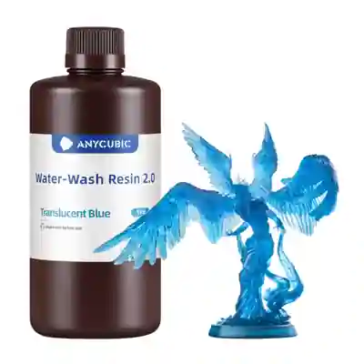 Anycubic Water Wash Resin 2.0 โ Translucent Blue