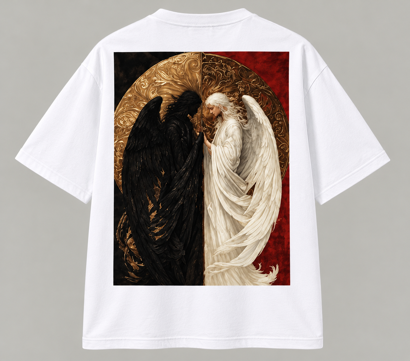 T-shirt THE DIVINE DUALITY — white — back