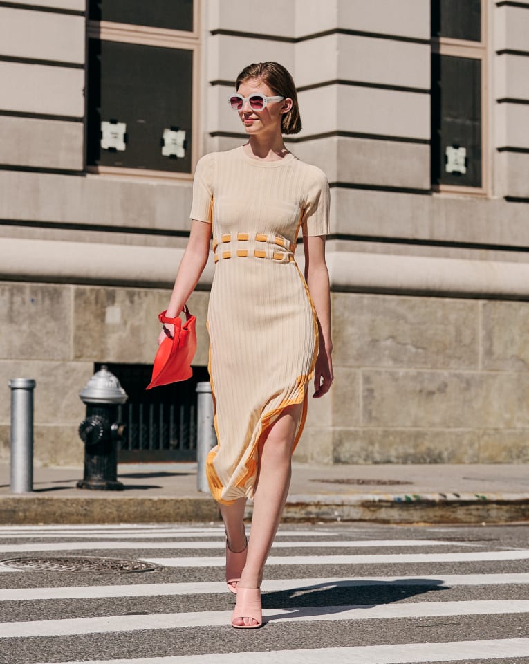 Jodie Pleated Long Dress