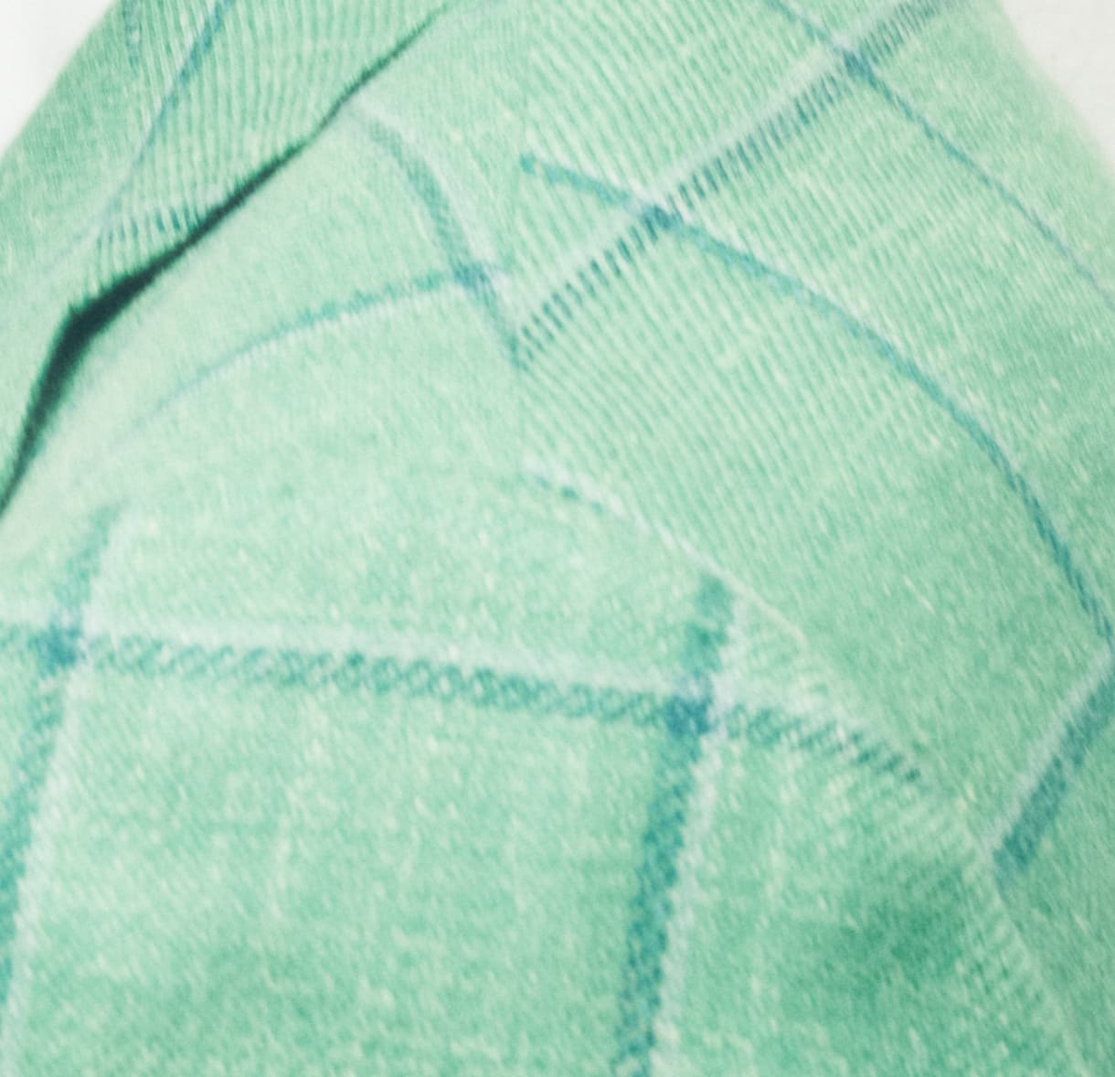Lt Green Blue Windowpane Jacket| White Ss Polo